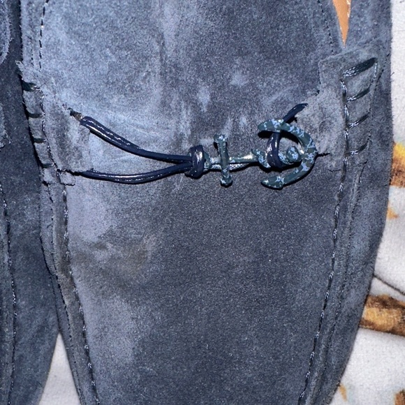 Aldo Dark Suede Slip-On Loafers - Picture 9 of 12